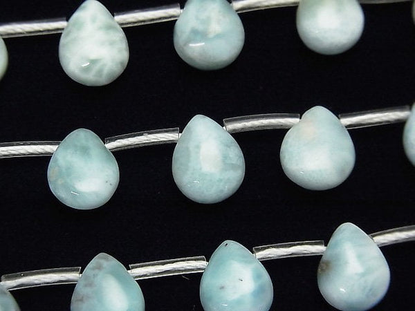 Larimar, Pear Shape Gemstone Beads