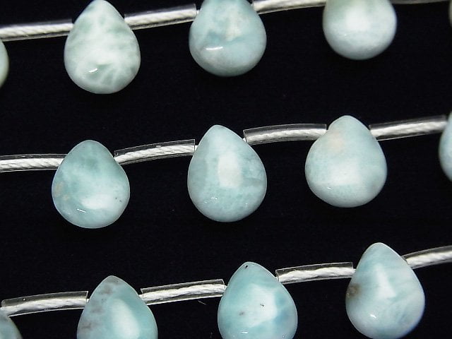 Larimar, Pear Shape Gemstone Beads