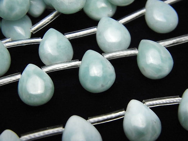 Larimar, Pear Shape Gemstone Beads