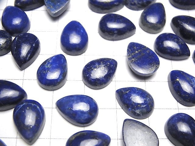 [Video] Lapislazuli AA+ Pear shape Cabochon 14x10mm 3pcs $7.79!