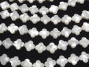 [Video] High quality white shell flower (Faceted) 10x10x4mm 1/4 or 1strand beads (aprx.15inch/38cm)