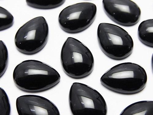 [Video] Onyx AAA Pear shape Cabochon 14x10mm 3pcs