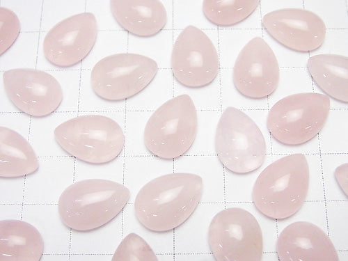 [Video] Rose Quartz AA++ Pear shape Cabochon 14x10mm 3pcs