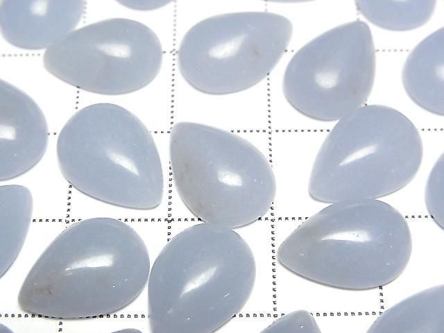 [Video]Angelite Pear Shape Cabochon 14x10mm 3pcs