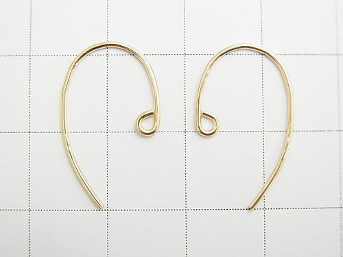 14KGF Earwire 20x13mm 1pair