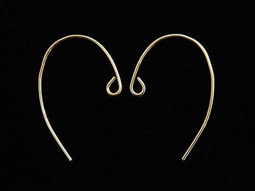 14KGF Earwire 20x13mm Gauge Approx 0.5mm 1pair !