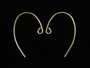 14KGF Earwire 20x13mm Gauge Approx 0.5mm 1pair !