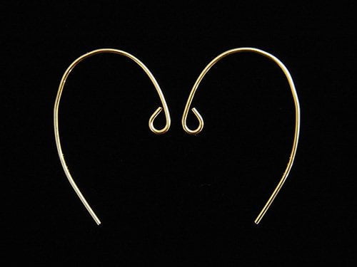 14KGF Earwire 20x13mm Gauge Approx 0.5mm 1pair !