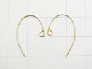 14KGF Earwire 20x13mm Gauge Approx 0.5mm 1pair !