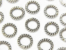 Karen Silver Rope Rings (Closed Type) 5mm, 6mm, 8mm, 10mm, 12mm, 5pcs