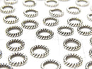 Karen Silver Rope Rings (Closed Type) 5mm, 6mm, 8mm, 10mm, 12mm, 5pcs