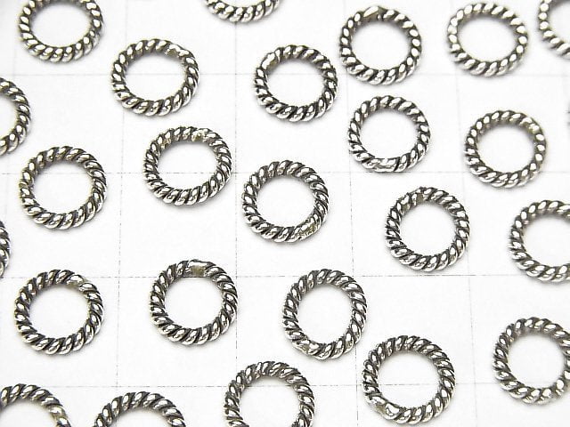 Karen Silver Rope Rings (Closed Type) 5mm, 6mm, 8mm, 10mm, 12mm, 5pcs