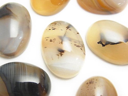 Agate, Cabochon Gemstone Beads