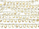 [Video]High Quality Citrine AAA Pear shape Faceted Briolette 12x8mm half or 1strand (12pcs )