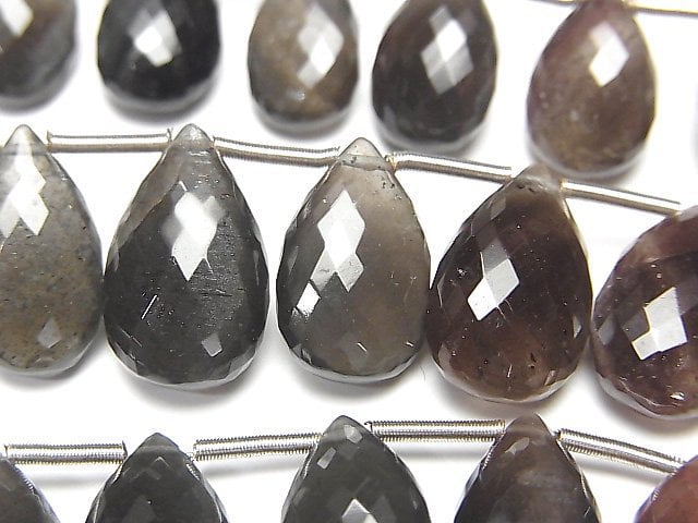 Faceted Briolette, Pear Shape, Scapolite Gemstone Beads