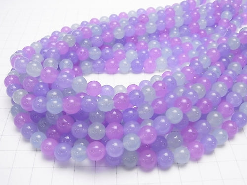 1strand $4.79! 3 colors Mix Color Jade Round 8mm Purple 1strand beads (aprx.15inch / 37cm)