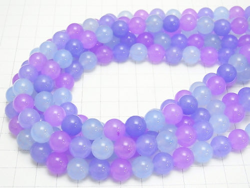 1strand $5.79! 3 colors Mix Color Jade Round 10mm Purple 1strand beads (aprx.15inch / 36cm)