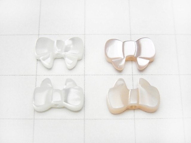 High Quality White Shell (Silver-lip Oyster), Pink Shell AAA Ribbon Shape 10x7x3mm 1pc