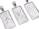 [Video] Meteorite (Muonionalusta) Pendant Rectangle 26 x 14 mm Both Side Finish 1 pc