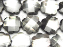 [Video] High Quality Black Shell Flower (Faceted) 15x15x4mm half or 1strand beads (aprx.15inch / 38cm)