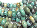 [Video]Turquoise AA+ Rondelle Size Gradation half or 1strand beads (aprx.15inch/38cm)