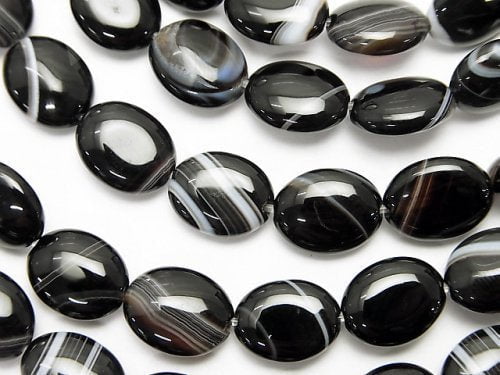 Onyx, Oval Gemstone Beads