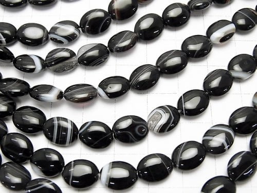 1strand $9.79!  Stripe Onyx Oval 10x8x4mm 1strand beads (aprx.15inch / 37cm)