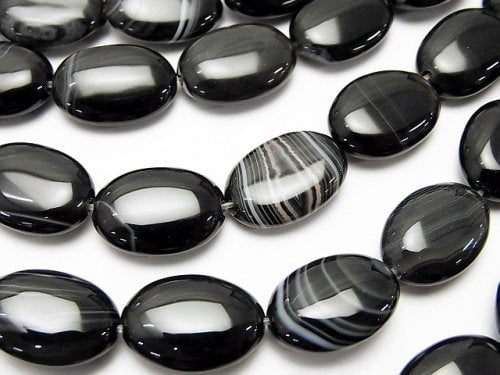 Onyx, Oval Gemstone Beads