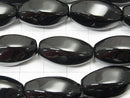 Onyx  Rice 6Faceted Faceted Twist 22x12x12mm half or 1strand beads (aprx.15inch/38cm)