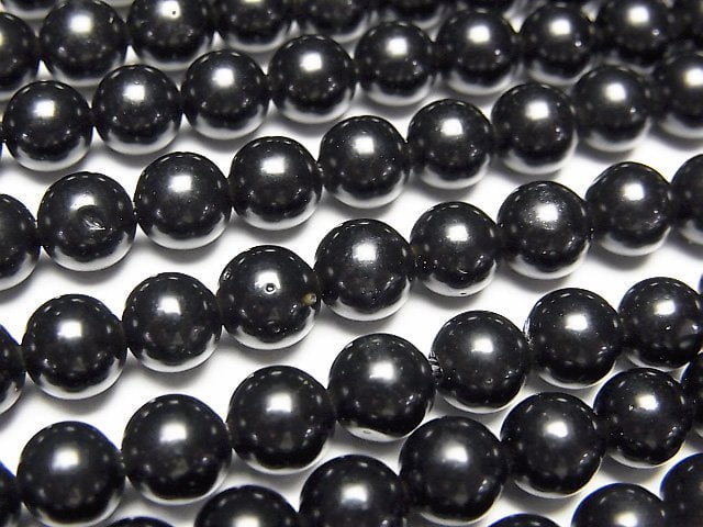 Tektite  Round 6mm half or 1strand beads (aprx.15inch/38cm)