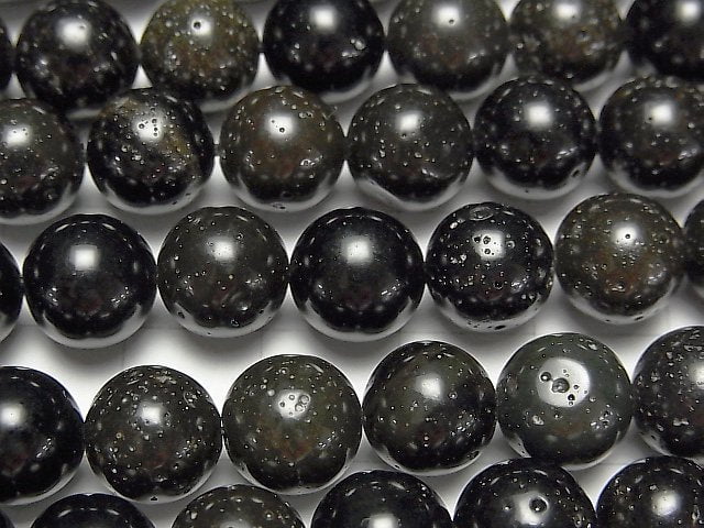 Tektite  Round 10mm half or 1strand beads (aprx.15inch/38cm)