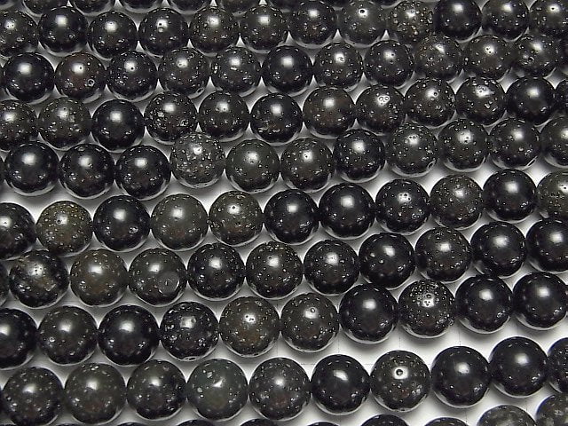 Tektite  Round 10mm half or 1strand beads (aprx.15inch/38cm)