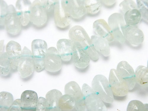 Aquamarine, Drop, Nugget Gemstone Beads
