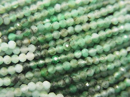 Emerald, Roundel Gemstone Beads