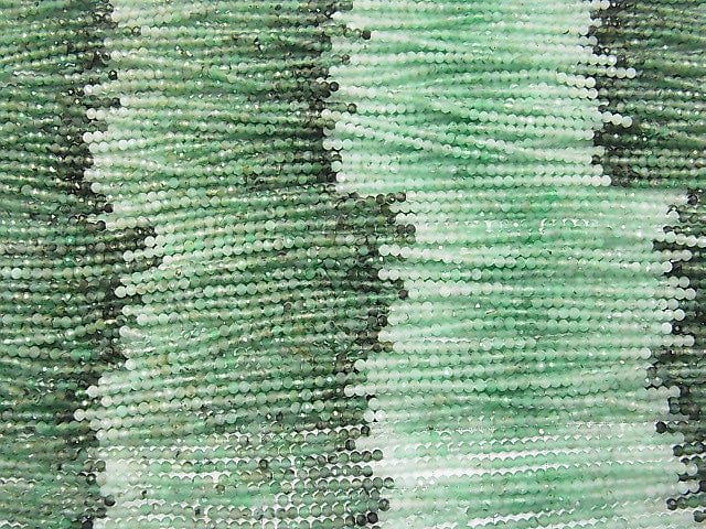 [Video] High Quality! Brazil Emerald AA++ Faceted Button Rondelle 2 x 2 x 1.5 mm Color gradation half or 1 strand beads (aprx.12 inch / 30 cm)