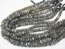 High Quality Labradorite AAA Faceted Button Rondelle  1/4 or 1strand beads (aprx.15inch/36cm)