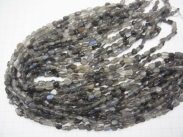 1strand $7.79! Blue Labradorite AA ++ Small Size Nugget 1strand beads (aprx.15inch / 37cm)