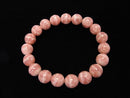 [Video] [One of a kind] Argentina Rhodochrosite AAA Round 9.5mm Bracelet NO.63