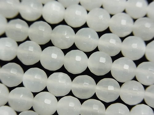 Faceted Round, Moonstone Gemstone Beads