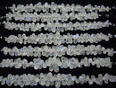 [Video] High Quality Rainbow Moonstone AAA- Drop Faceted Briolette half or 1strand beads (aprx.7inch / 18 cm)