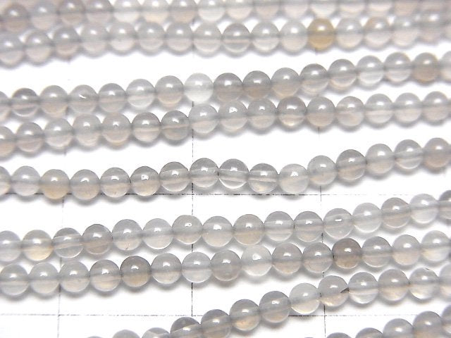 Gray Onyx AAA Round 2mm 1strand beads (aprx.15inch/38cm)