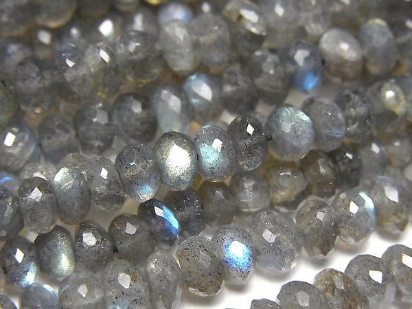 Labradorite, Roundel Gemstone Beads