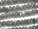 [Video] High Quality Labradorite AAA Faceted Button Rondelle 6x6x3mm half or 1strand beads (aprx.14inch/34cm)