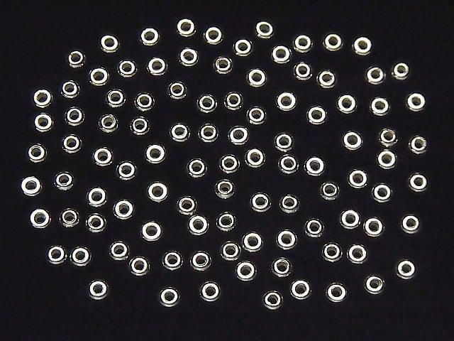 Silver925  Rondelle 3x3x1.5mm 20pcs
