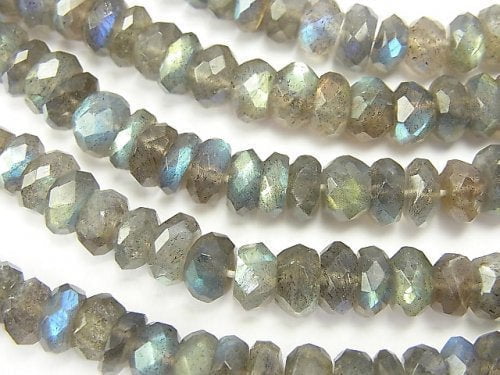 Labradorite, Roundel Gemstone Beads