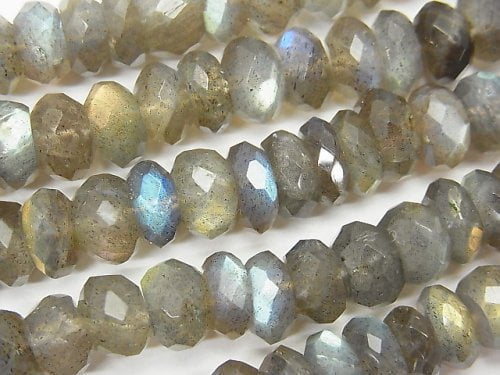 Labradorite, Roundel Gemstone Beads