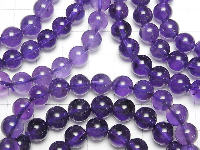 [Video] High Quality Amethyst AAA- Round 8mm Bracelet