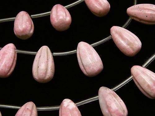 Drop, Rhodonite Gemstone Beads