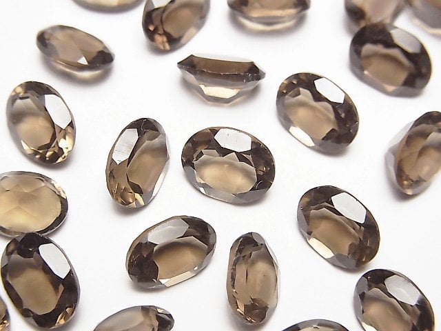 Oval, Smoky Quartz, Undrilled Gemstone Beads