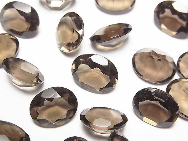 [Video] High Quality Smoky Quartz AAA Loose stone Oval Faceted 11x9mm 4pcs